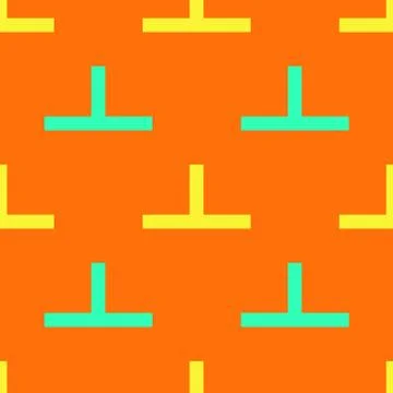 Strong builder seamless pattern Stock Illustration