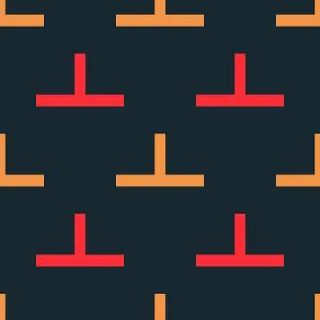 Strong builder seamless pattern Stock Illustration