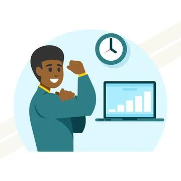 Strong-businessman Illustrazione stock