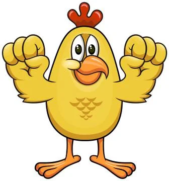 Strong chicken Stock Illustration