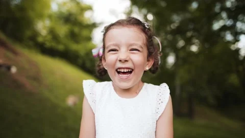 Strong children's laughter Stock Footage 235291328