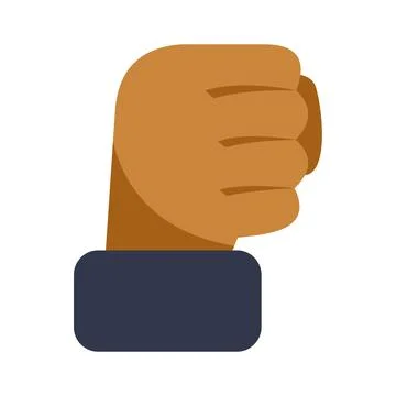 Strong clenched fist symbolizing unity and empowerment Stock Illustration