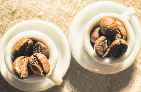 Strong coffee poster. Stock Photos
