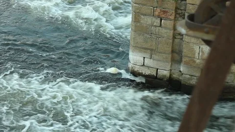 The strong current of the river 動画素材 91651974