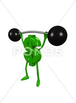 Strong dollar Stock Illustration