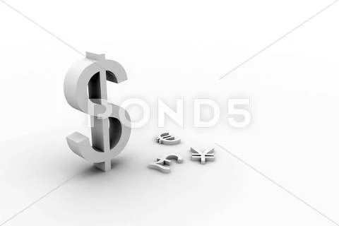 Strong dollar Stock Illustration