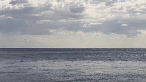 Strong effect due to the strong wind on the sea Stock Footage 83887590