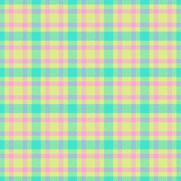 Strong fabric textile pattern, tribal check plaid vector. Tree tartan backg.. Stock Illustration