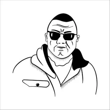 Strong Fella Ilustração Stock