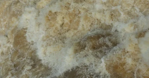 Strong Flow Water at dam Stock Footage 290078348