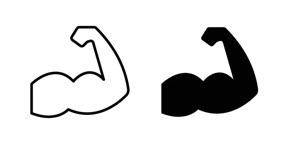 Strong hand icon for web projects Stock Illustration