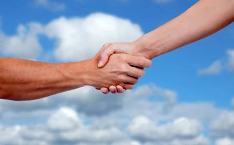 Strong handshake Stock Photos