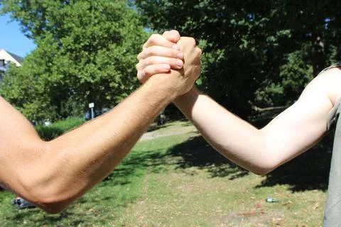 Strong handshake Stock Photos