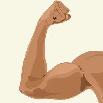 Strong human arm Stock Illustration