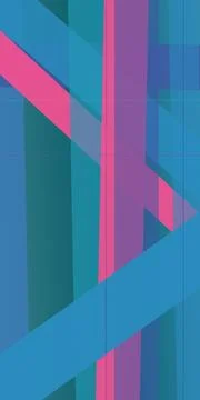 Strong intersecting bands and transparent blocks produce a bold futuristic .. Stock Illustration