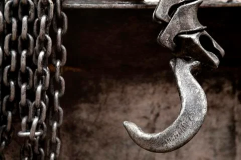 Strong iron hook Stock Photos