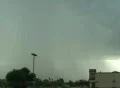 Strong lighting bolt with heavy rain sounds Видео