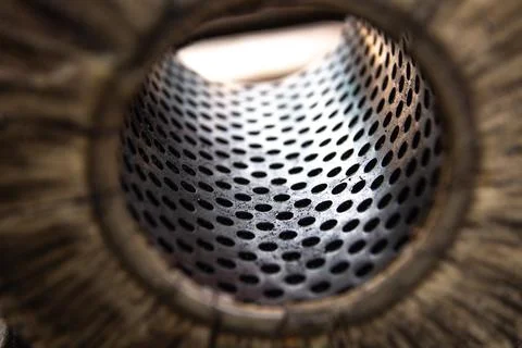 Strong Linear Perspective: Abstract View into Depth Stock Photos