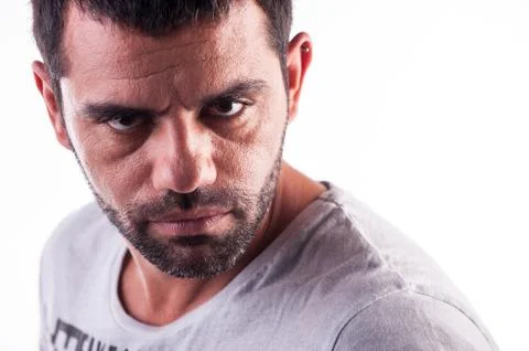 Strong looking young man Stock Photos