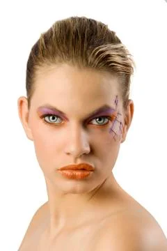 Strong make up Stock Photos
