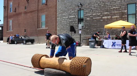 Strong Man Attempt Stock-Footage 68801330