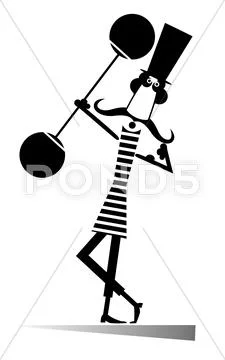 Strong man Stock Illustration