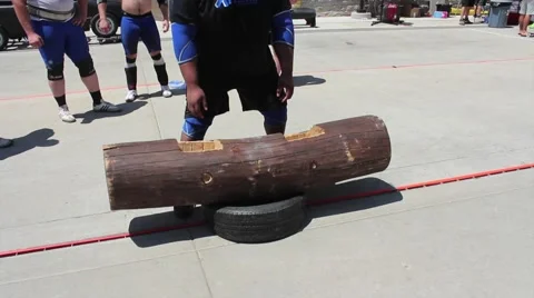 Strong Man Lifting Stock Footage 68798398