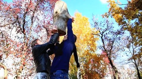 Strong men Stock Footage 42707073