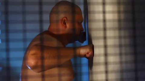 Strong men pushing Stock Footage 8624459