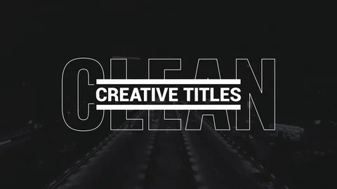 Strong Modern Titles 스톡 After Effects