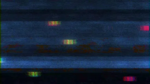 Strong multi-coloured interference flickers on the blue screen. Stock Footage 236775331