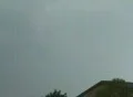 Strong multi-strike lightning over house Footage