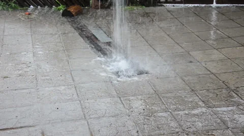 Strong Rain Video stock 24956937