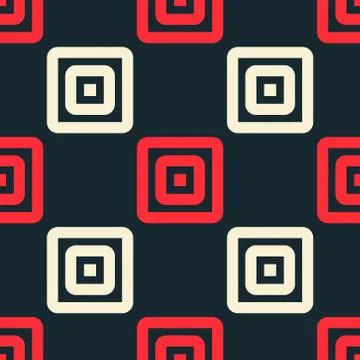 Strong rectangular seamless pattern Illustrazione stock