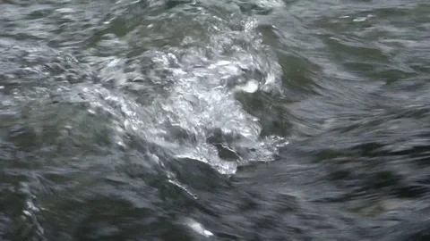 Strong river flow in nature Stock Footage 113334633