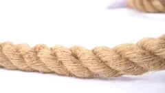 Strong Rope with a Knot and Telescope is, Stock Video