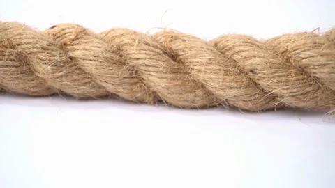 Strong Rope with a Knot and Telescope is, Stock Video