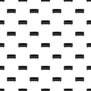Strong sofa pattern seamless vector Stock Illustration