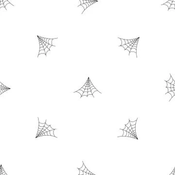 Strong spiderweb pattern seamless vector Stock Illustration
