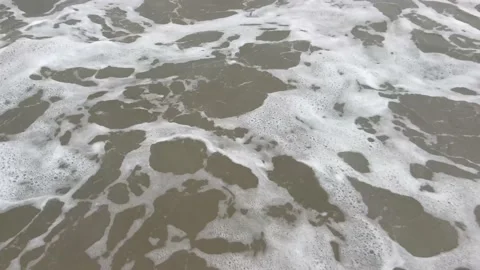 Strong stormy waves of the Indian ocean Video stock 177404084