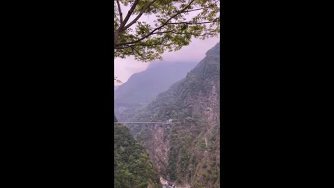 Strong stream in deep valley.gurgling pour water.Charming Valley,textured rock. Stock Footage 277948229