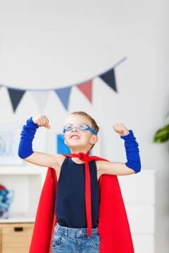 Strong superhero Stock Photos