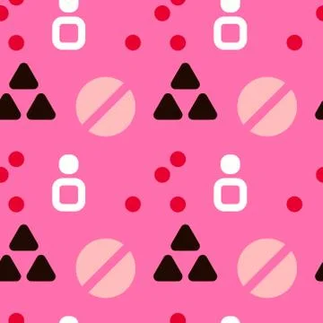 Strong system structure seamless pattern Stock Illustration