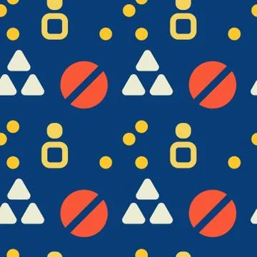 Strong system structure seamless pattern Stock Illustration