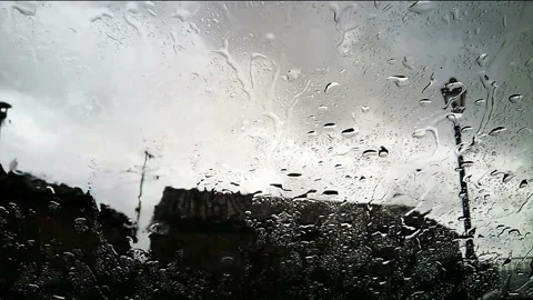 Strong thunderstorm Stock-Footage 135223385