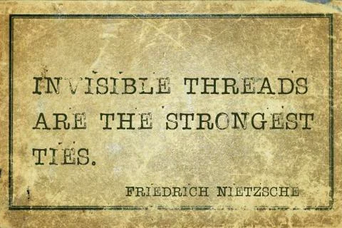 Strong ties Nietzsche Stock Illustration
