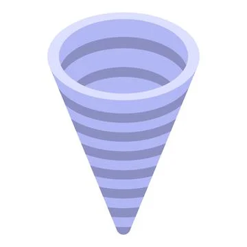 Strong tornado icon, isometric style Illustrazione stock