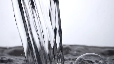 Strong water flow pouring Video stock 101443864