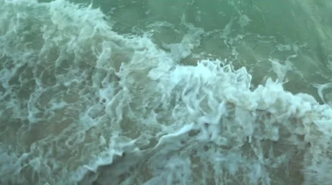 Strong Waves and Sand 스톡 동영상 58846011