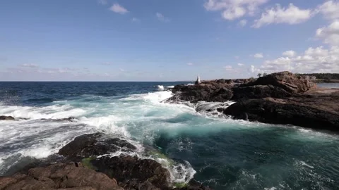 Strong waves movements Stock Footage 143938671